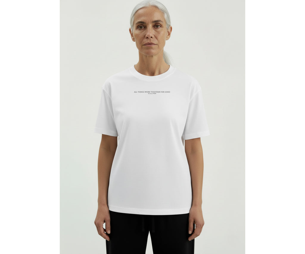 WORK - Unisex Regular Tee — Romans 8:28